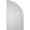 Ekena Millwork Quarter Round Top Left Surface Mount PVC Gable Vent w/ 3-1/2"W x 1"P Standard Frame, 22"W x 38"H GVPQL22X3801SF - alternate 5